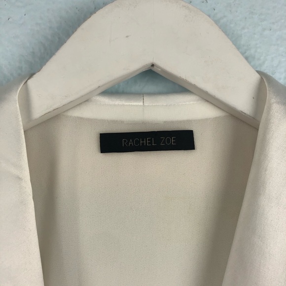 Rachel Zoe white Estella tuxedo wrap gown - Picture 4 of 8